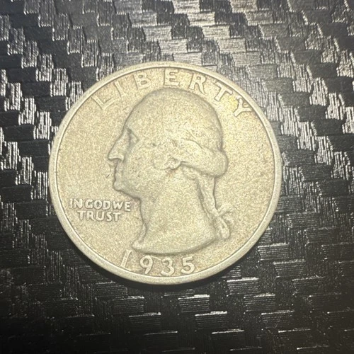 1935 Washington Quarter Silver 25C Circulated US Coin