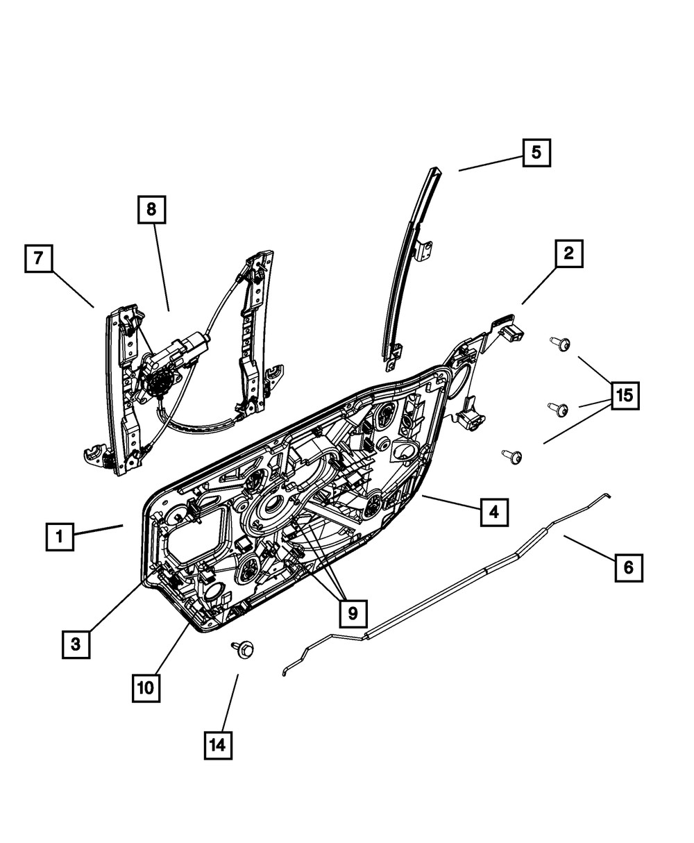 Panel de placa de soporte derecho para Mopar (N/P 68195954AA)