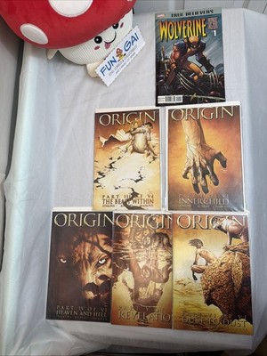 WOLVERINE, Lot of 6 Comics: Enemy of the State # 1, & Origin #s 2-6