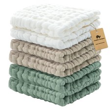 Cuddle Campus Baby Washcloths 6 Packs, Muslin 6 Pack, Set-2