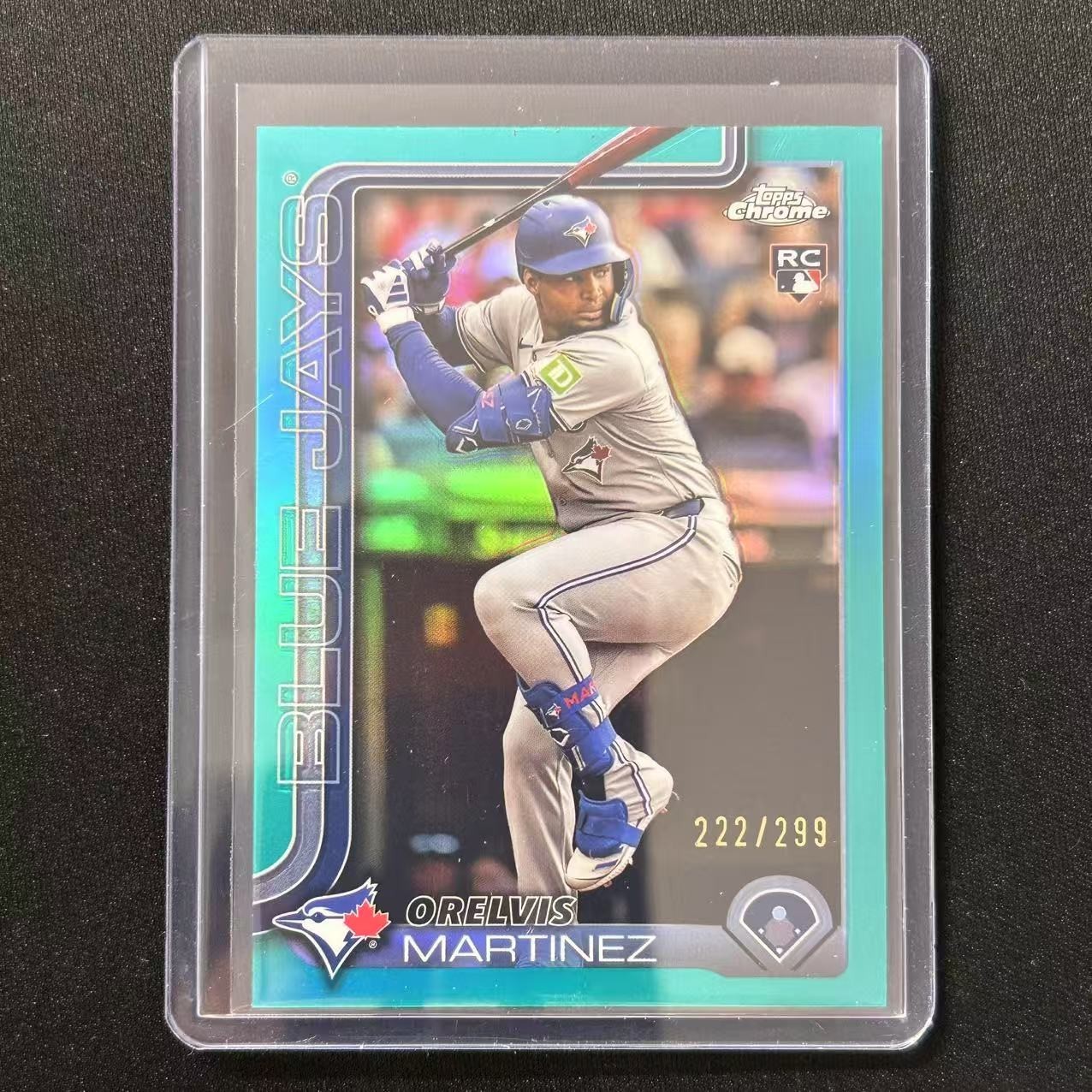 ☕️2025 TOPPS CHROME BASEBALL TEAL REFRACTOR /299 RC ORELVIS MARTINEZ