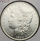 1883 P Morgan Silver Dollar, 90% Silver Coin, AU Choice, Morg-8340