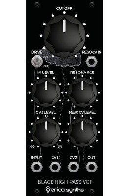 ERICA SYNTHS BLACK HIGH PASS VCF : NEW : [DETROIT MODULAR]