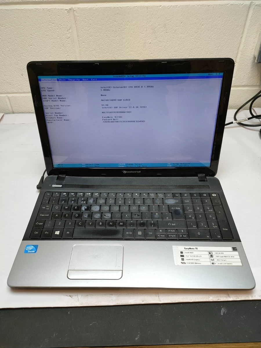 Cadran LCD Blanc Pour Packard Bell Easynote TJ66 - Occasion, Voir Photo