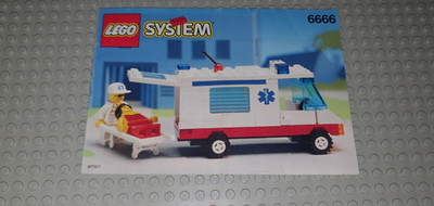 Nur Anleitung! Ohne: Set LEGO System Town: Ambulance (6666) Krankwagen OVP USW!