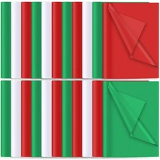 480 Sheets Christmas Tissue Paper Bulk Colorful Gift Wrapping Paper Assorted ...