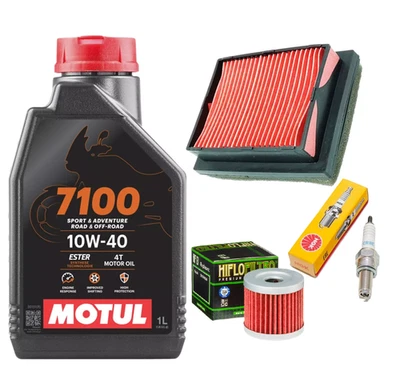 MOTUL HIFLO OKYAMI NGK TAGLIANDO KEEWAY RKF 125 2018/2024 OLIO MOTUL 7100 10W40 FITRO OLIO ARIA CANDELA