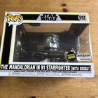 Funko Pop! The Mandalorian in N1 Starfighter with Grogu from Star Wars 592 New