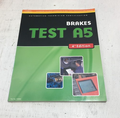 #ad Brakes Test A5 4th Edition Delmar Learning#x27;s ASE Test Prep Series PAPERBACK $16.91