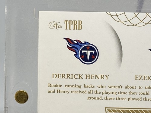 2016 Flawless EZEKIEL Elliott DERRICK HENRY RC ROOKIE PATCH SP #3/5 - Picture 13 of 16