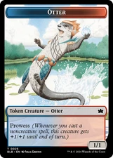 MTG Otter // Copy Double-Sided Token [Bloomburrow Tokens] Near Mint Magic