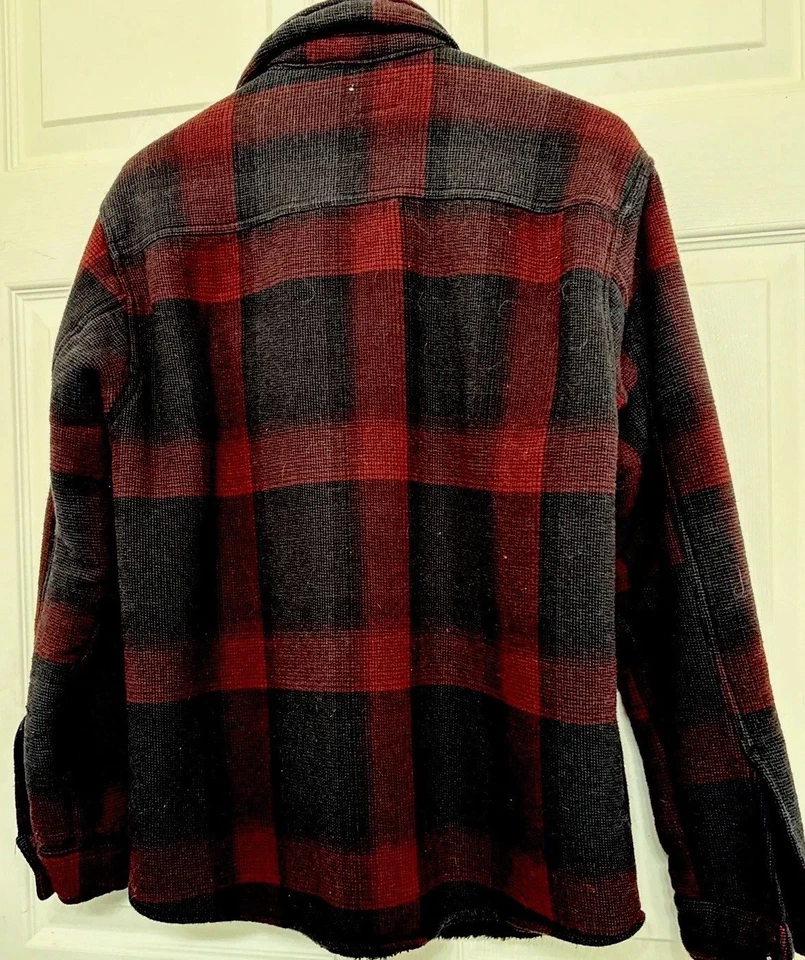 Camisa masculina xadrez marrom tamanho M Sherpa Matix Thread Collective flanela - Imagem 2 de 4