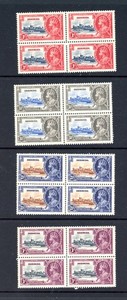 BERMUDA--Complete Set Blocks of 4 Scott #100-#103