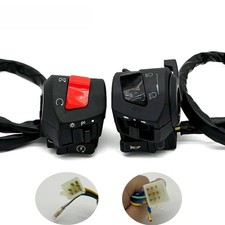 2x Motorrad Lenker Schalter Hupe Blinker Sche...