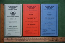 Baltimore & Ohio RR B&ORR 3 ETTs  Ohio Newark Division 1967 1969 1970