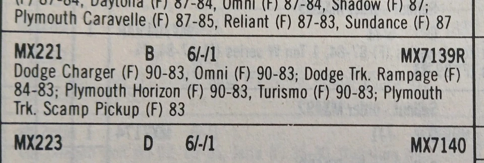 Pastillas de freno delanteras NOS Wagner Powermax - MX221 - 1983-1990 Dodge/Plymouth Foto 4 de 4