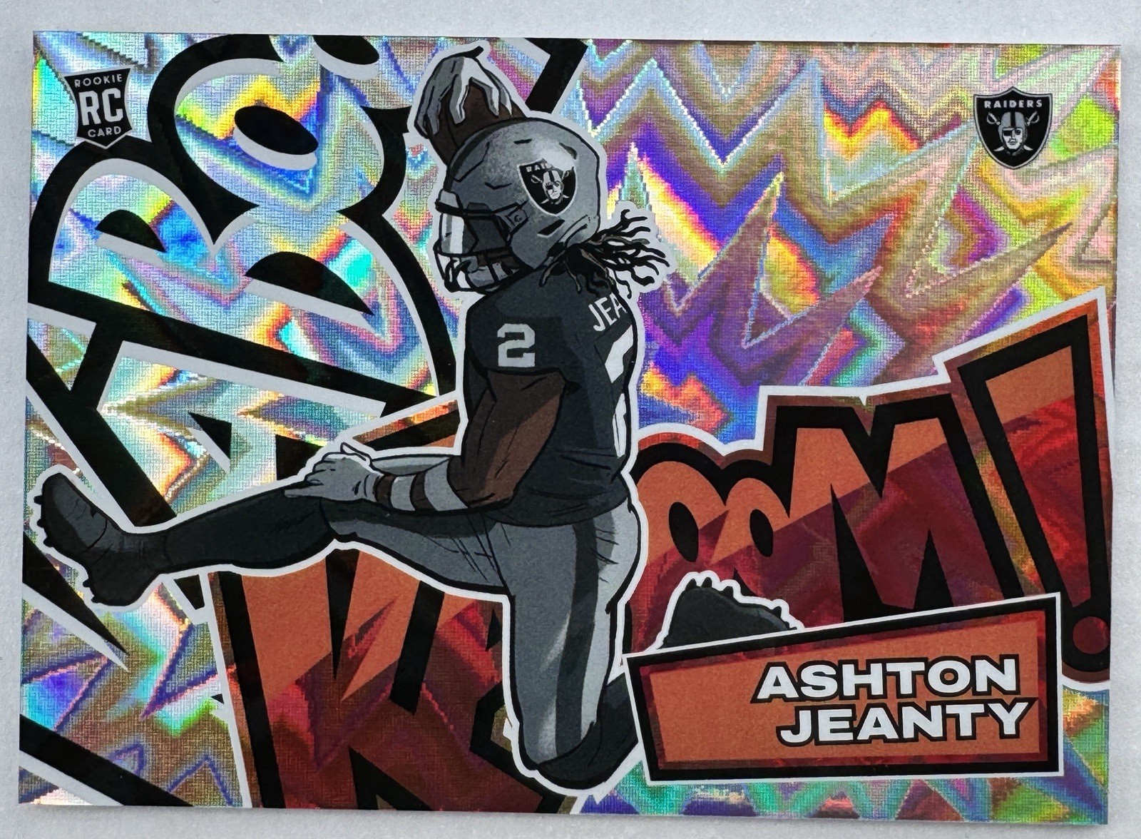 ASHTON JEANTY Rookie Kaboom! 2025 Panini Absolute SSP RAIDERS #33 Rc Clean!