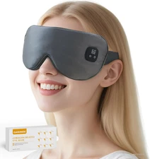Silk Heated Eye Mask Cordless, Warm Eye Compress for Dry Eyes, Rechargeable Eye
