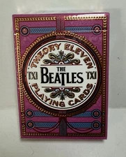 Officially Licensed 'The Beatles' Luxury Playing Cards by theory 11 Eleven PINK