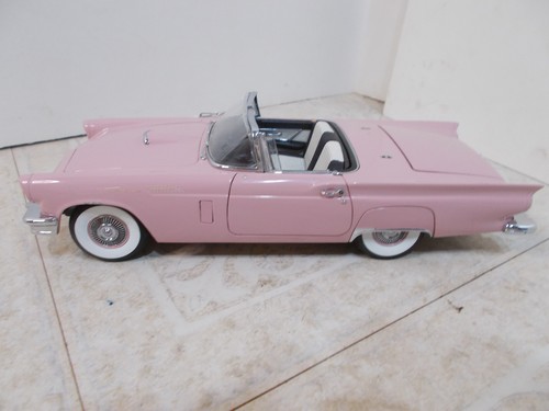 Dusk Rose Pink 57 Ford T-bird Danbury Mint 1/24 Limited Edition -PARTS OR REPAIR