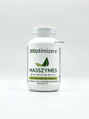 Bioptimizers Masszymes (250 Caps) Advanced Proteolytic Enzyme Full Spectrum pH