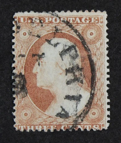 CKStamps: US Stamps Collection Scott#25A 3c Washington Used