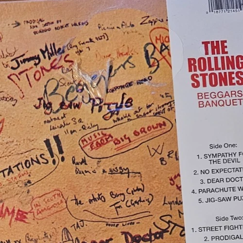 Rolling Stones - Beggars Banquet swirling grey blue black white Vinyl LP RSD 23 - Bild 4 von 4