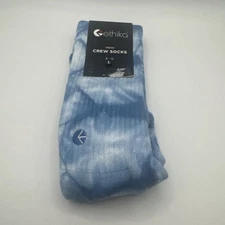 Ethika Logo Men's Large (9 - 12) Crew Socks MLSC1073 - WHB Blue/White NWT