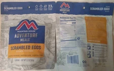 Mountain House Adventure/Freeze-Dried Meals; flat rate $10 USPS shipping