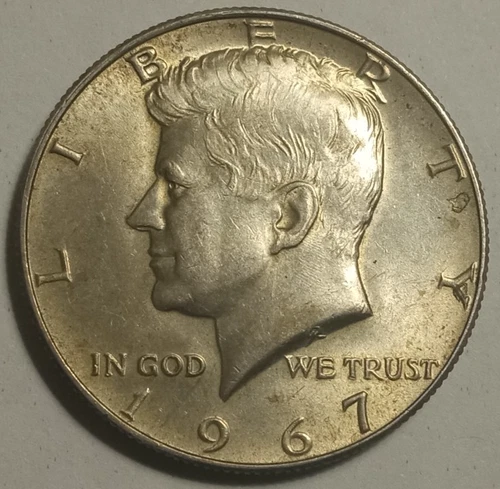1967 Kennedy 40% Silver Half dollar (About Uncirculated)
