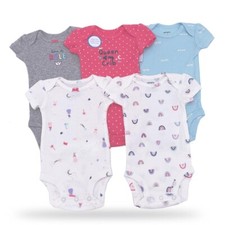 New Carter's Baby Girls Infants 5 Pack Bodysuits Set Rompers Choose Size