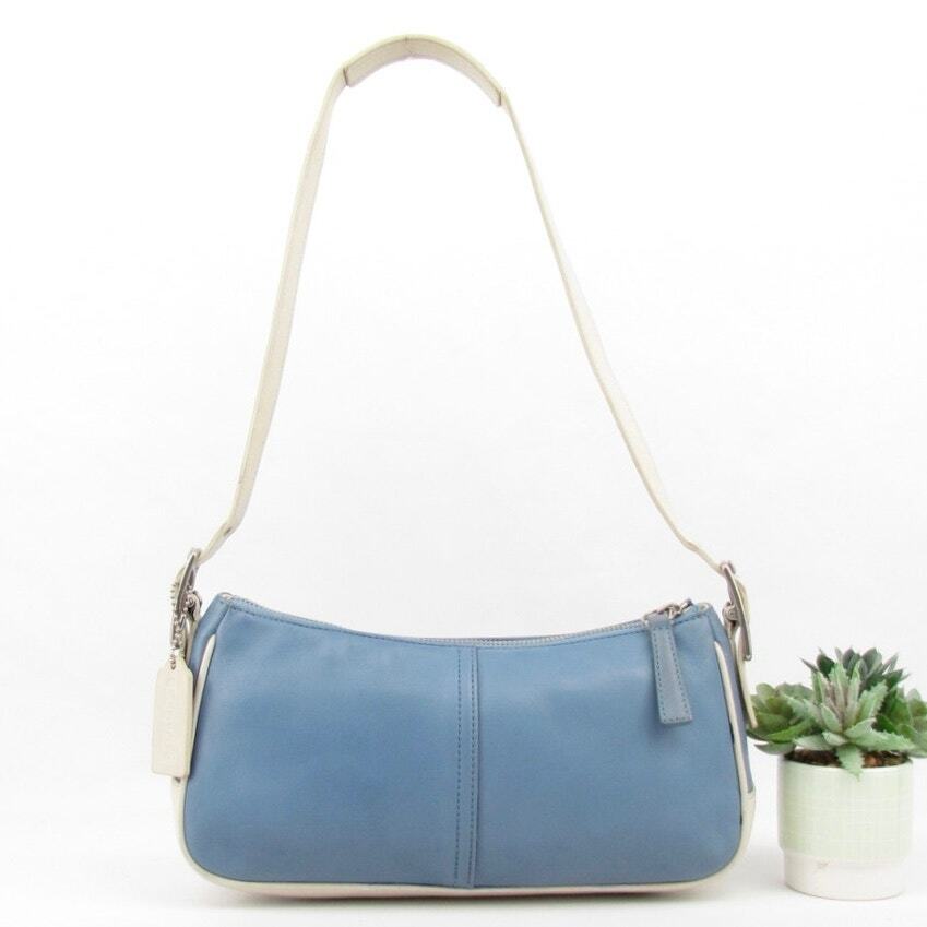 バッグ Coach Signature Demi Leather Pouch Blue 13974177-1355022370218621.jpg