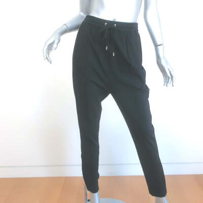 Givenchy Track Pants Black Crepe Jersey Size 36 | eBay 