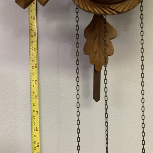 ATQ Schatz Black Forest German Hand Carved Walnut 20" Hunter Cuckoo Clock 1 Day - Picture 18 of 21