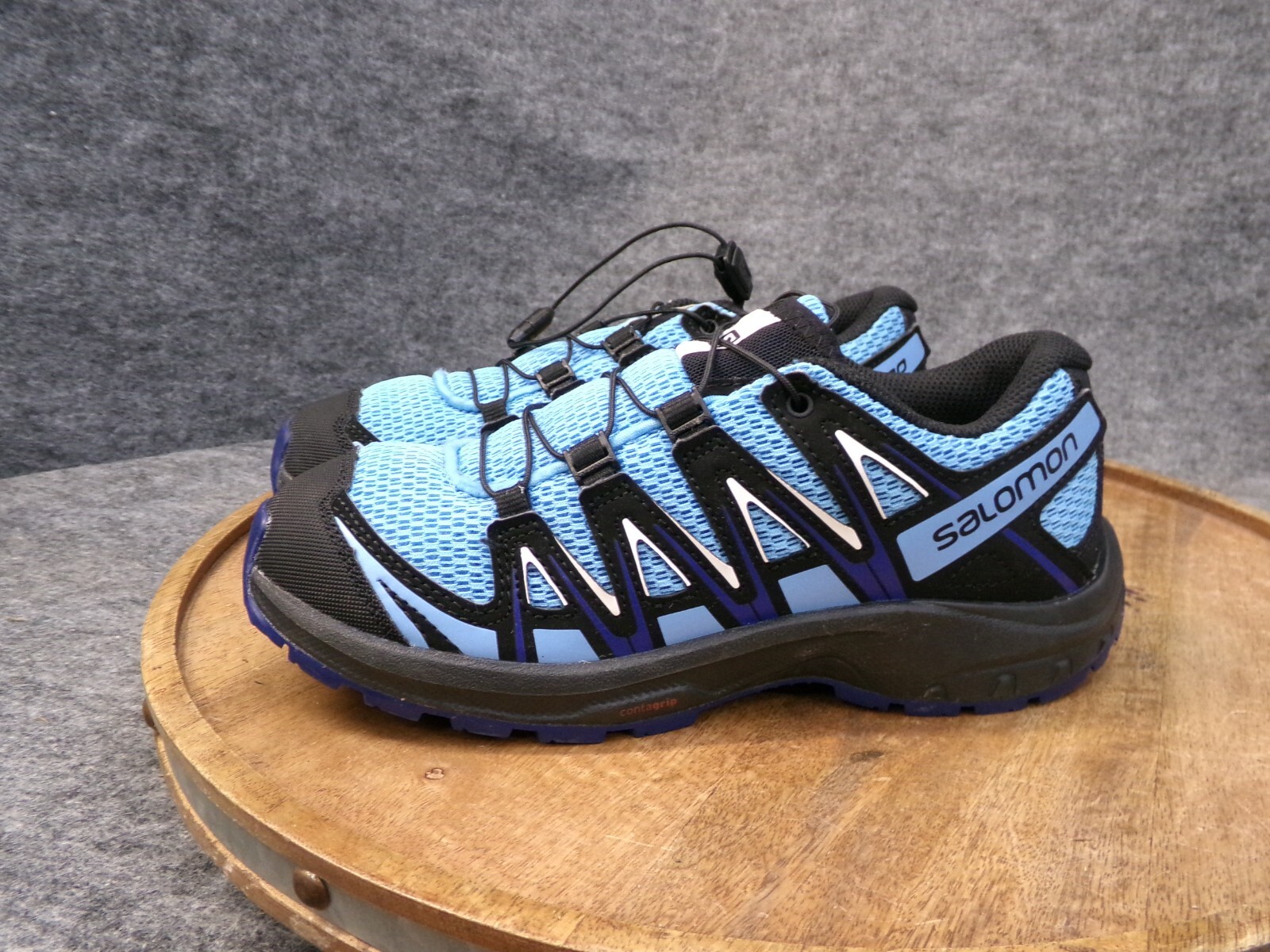 Scarpe da corsa sportive Salomon XA Pro ragazzo taglia 4 blu nere slip on sneakers