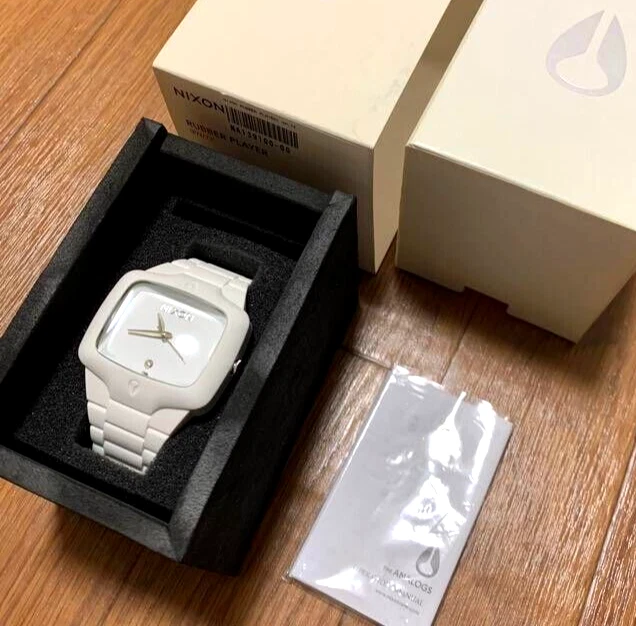 Nixon white rubber clearance watch