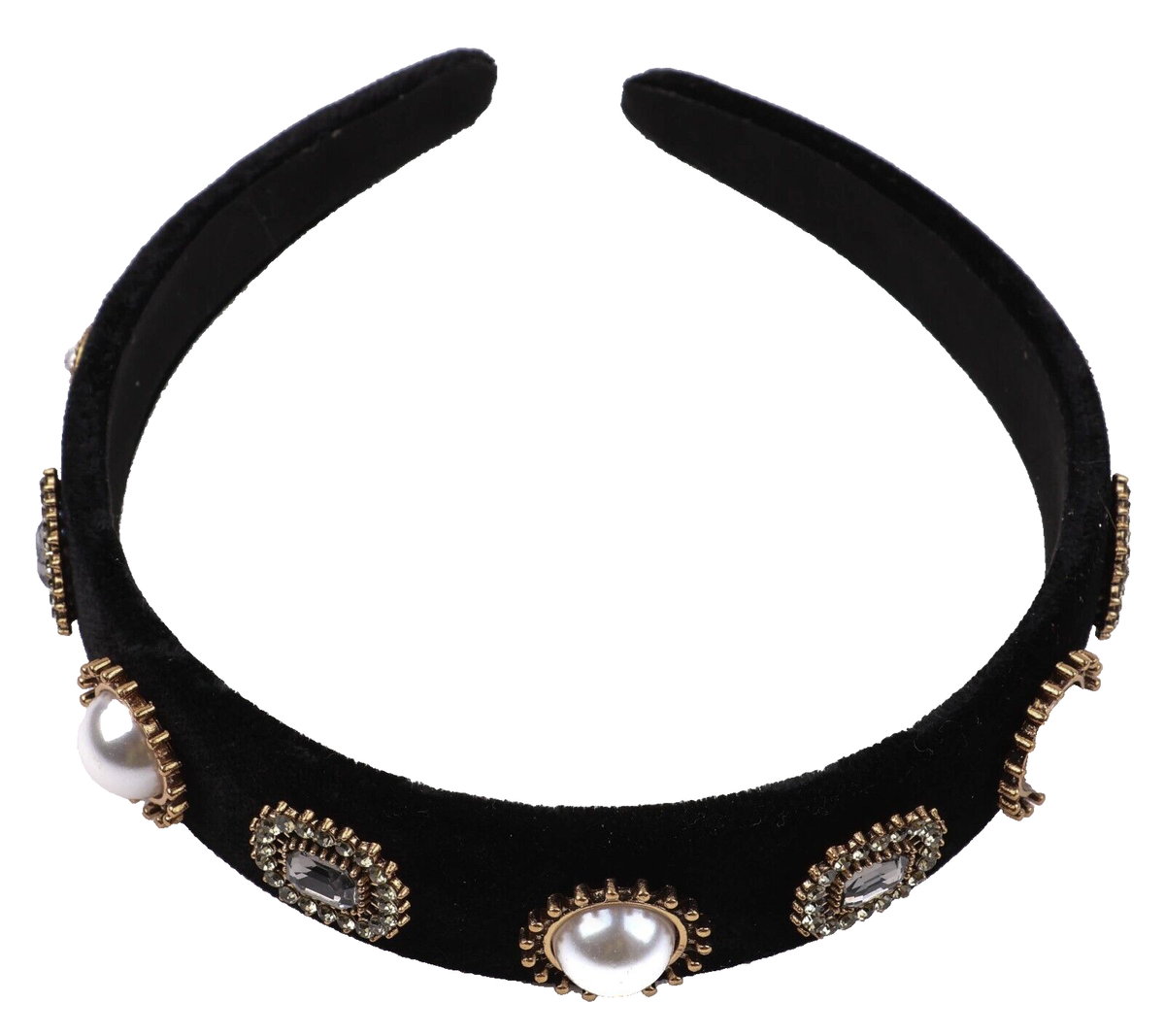 JEWEL HEADBAND Baroque Alice Band Gem Embellished Hairband Girls Women  Wedding