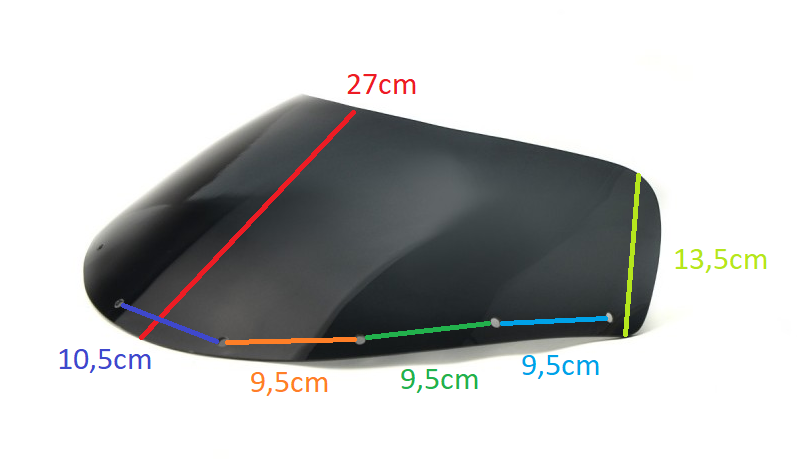 STANDARD SCREEN SUZUKI GSX R 1100 (89-91) WINDSCREEN WINDSHIELD AS