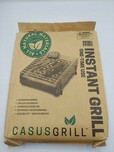 3 X Casusgrill Single Use Biodegradable Instant Grill