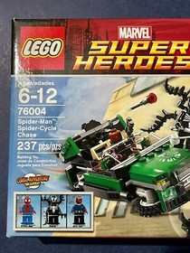 Lego Marvel Heroes 76004 Spider Man Spider Cycle Chase Venom New in Box Retire