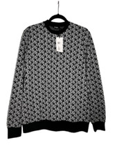 Donna Karen DKNY Women s XL Oblique Sweater, 100 Cotton Marke Sweet Garden, NWT