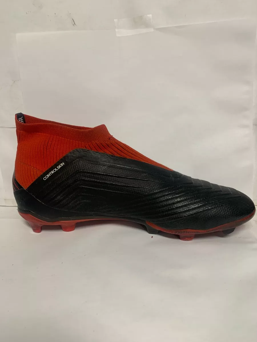Adidas Predator Control Skin Cleat Red/Black Soccer Cleats Youth Size 6