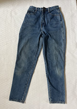 VTG Mom Jeans Bill Blass Size 10 Denim Jeans High Waist Tapered Leg Classic Blue