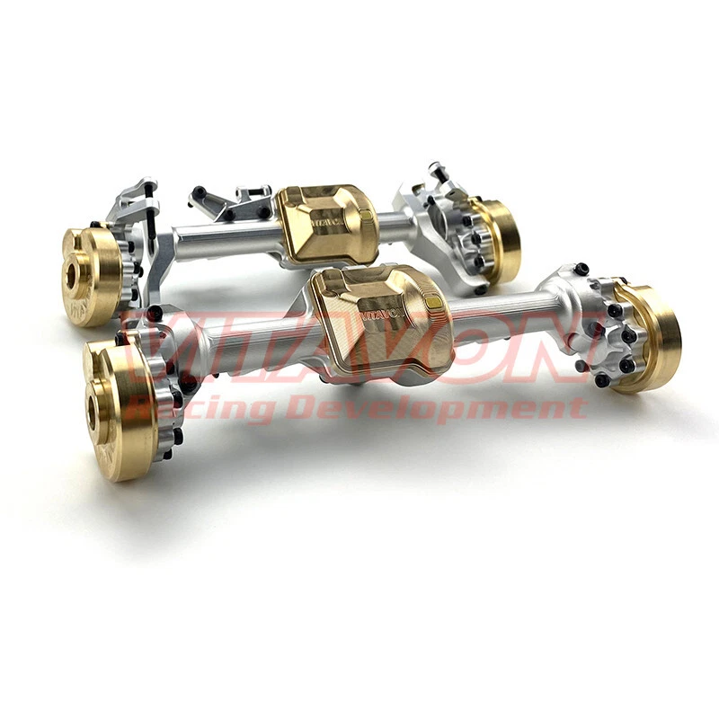 Vitavon CNC Alu7075 Front & Rear Axle Housing Set Brass For Traxxas TRX-4 1:10 - Image 2 of 4