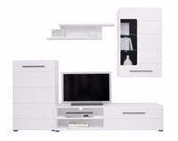 White Living Room Furniture Set - Wall Unit Inc Led Tv Cabinet Shelf Modern White Living Room Furniture Set - Wall Unit Inc Led Tv Cabinet Shelf Modern