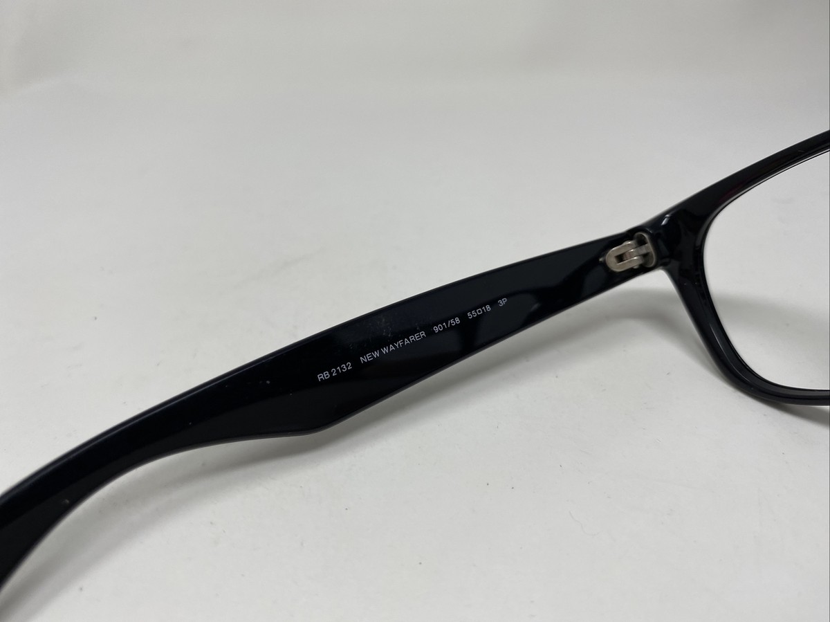 RAY BAN RB2132 901/58 GLOSSY BLACK NEW WAYFARER 55/18 55mm RAY BAN RB2132 901/58 GLOSSY BLACK NEW WAYFARER 55/18 55mm