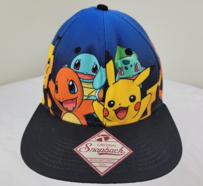 Pokemon Pikachu, Bulbasaur, Charmander, Squirtle Snapback