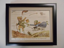 Bryn Parry Shooting print  '..A Shame To Cancel When We All Enjoy it so' FRAMED