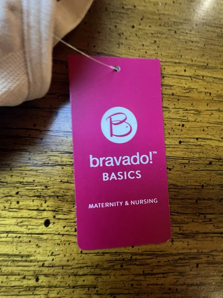 Bravado! Sujetador Pequeño Beige Básico Doble Capa Sin Costuras Maternidad Enfermería Nuevo Foto 2 de 4