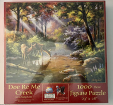 Doe Re Me Creek Deers Jigsaw Puzzle 1000 Piece 23" x 28" Item 36597